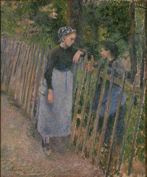 Camille Pissarro Conversation oil painting image
